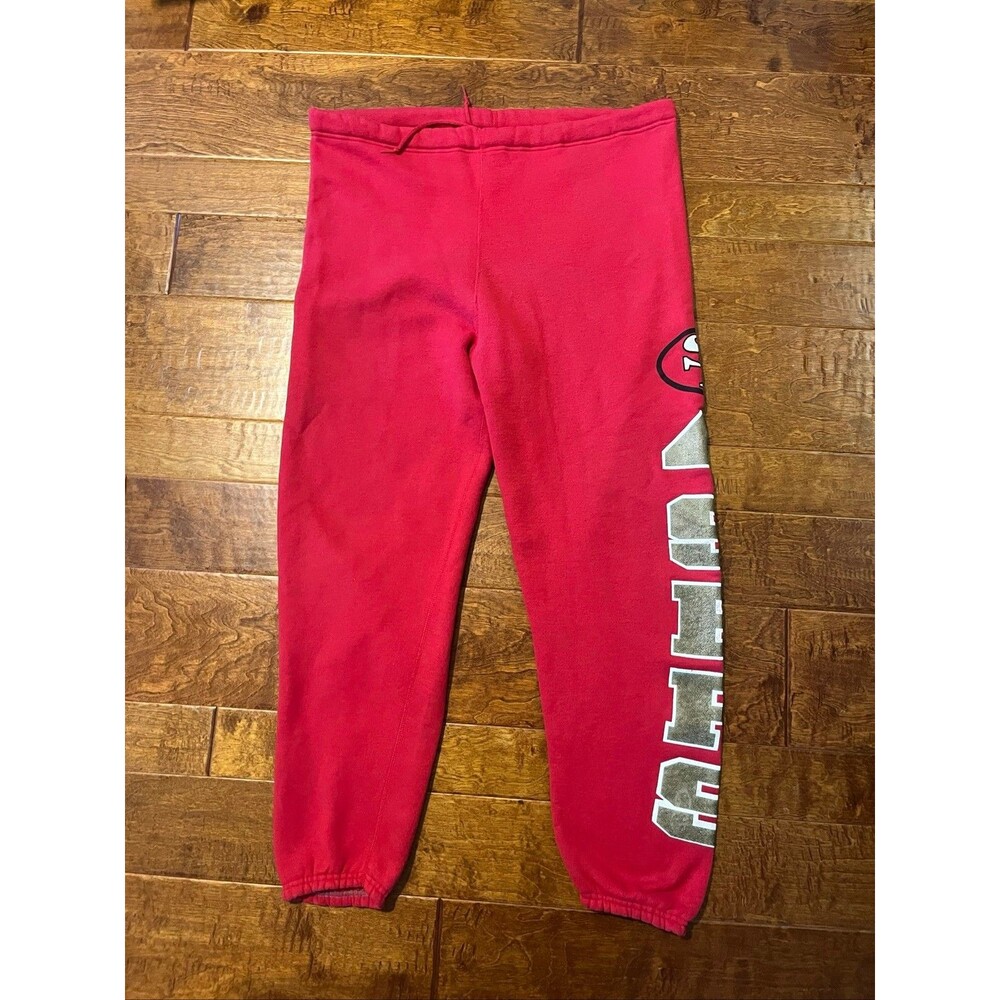 Vintage San Francisco 49ers Logo 7 Heavyweight Sweatpants – Men’s XL – Red